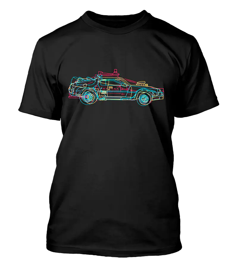 Polera Delorean Colorido