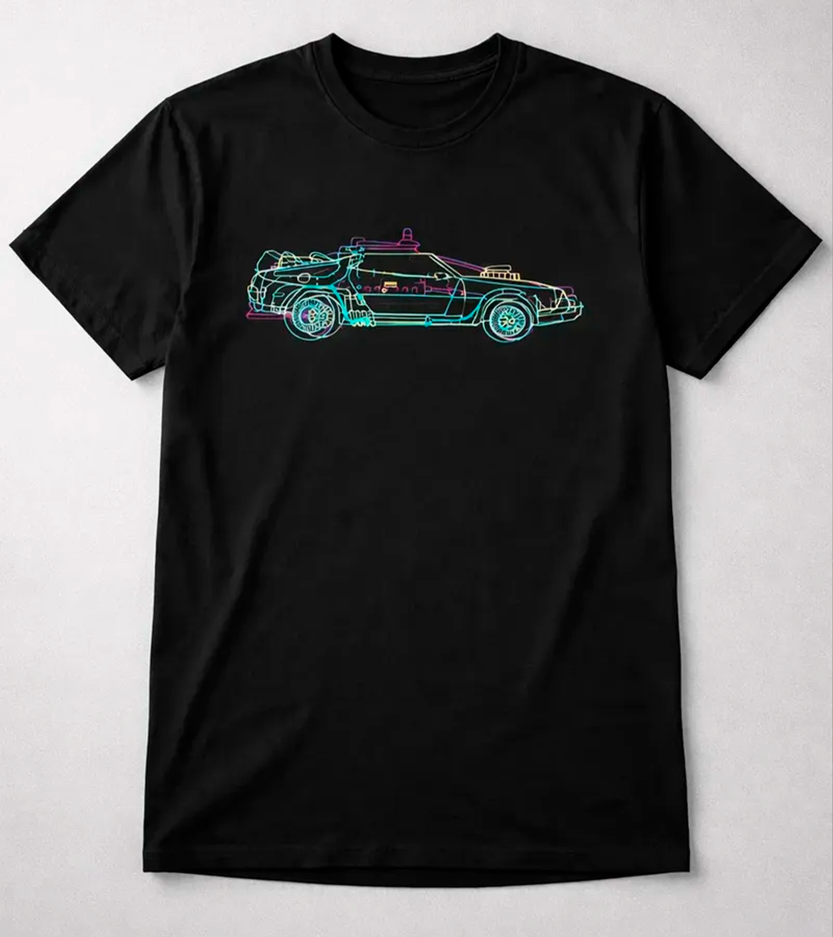 Polera Delorean Colorido
