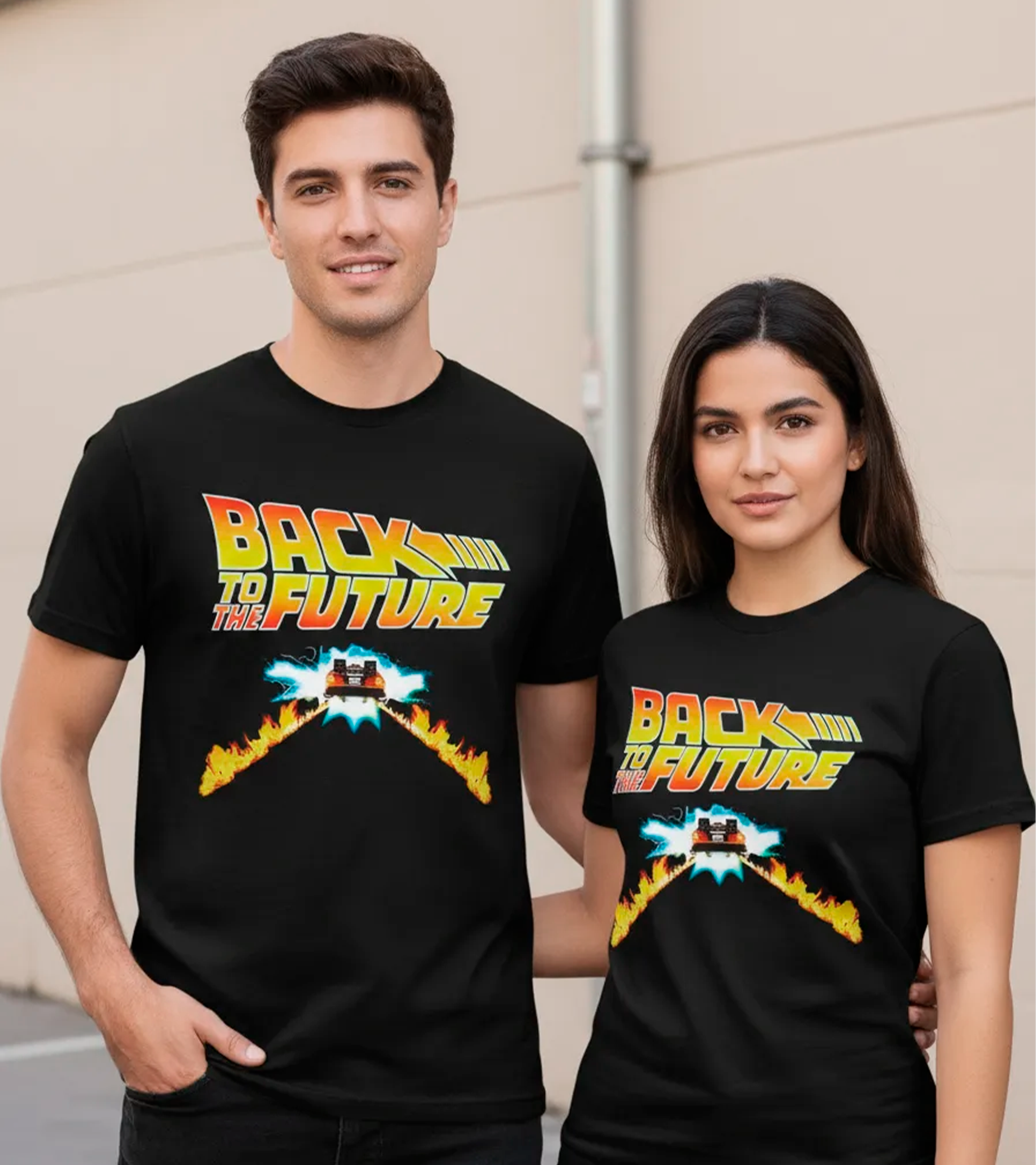 Polera Delorean Llamas