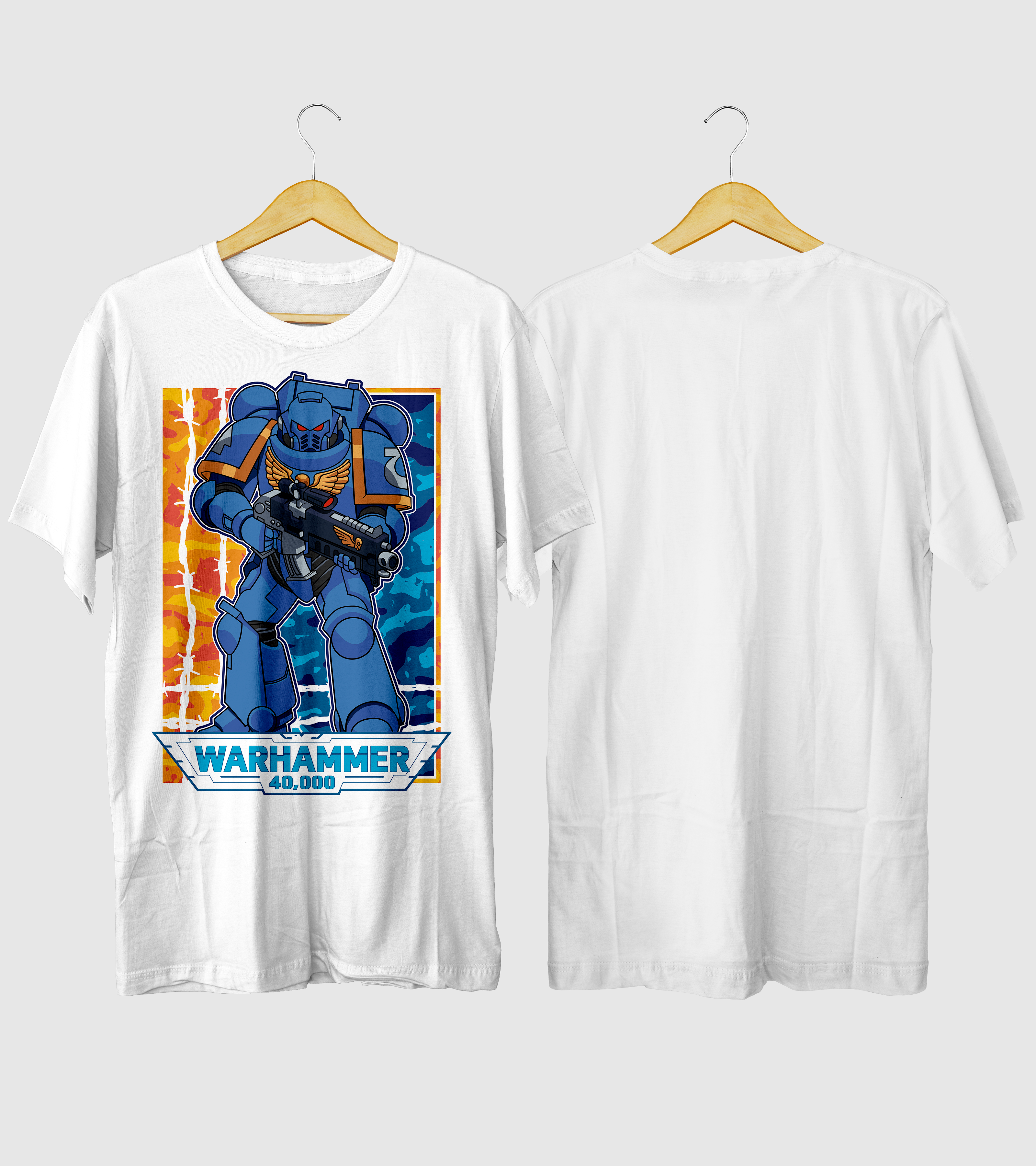 Polera Gamer Robot Marine