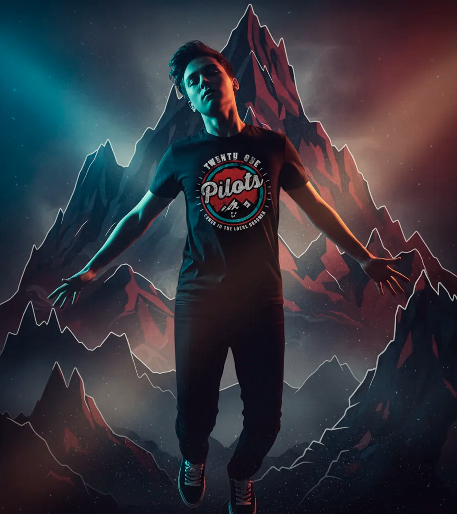 Polera Twenty One Pilots Mountains