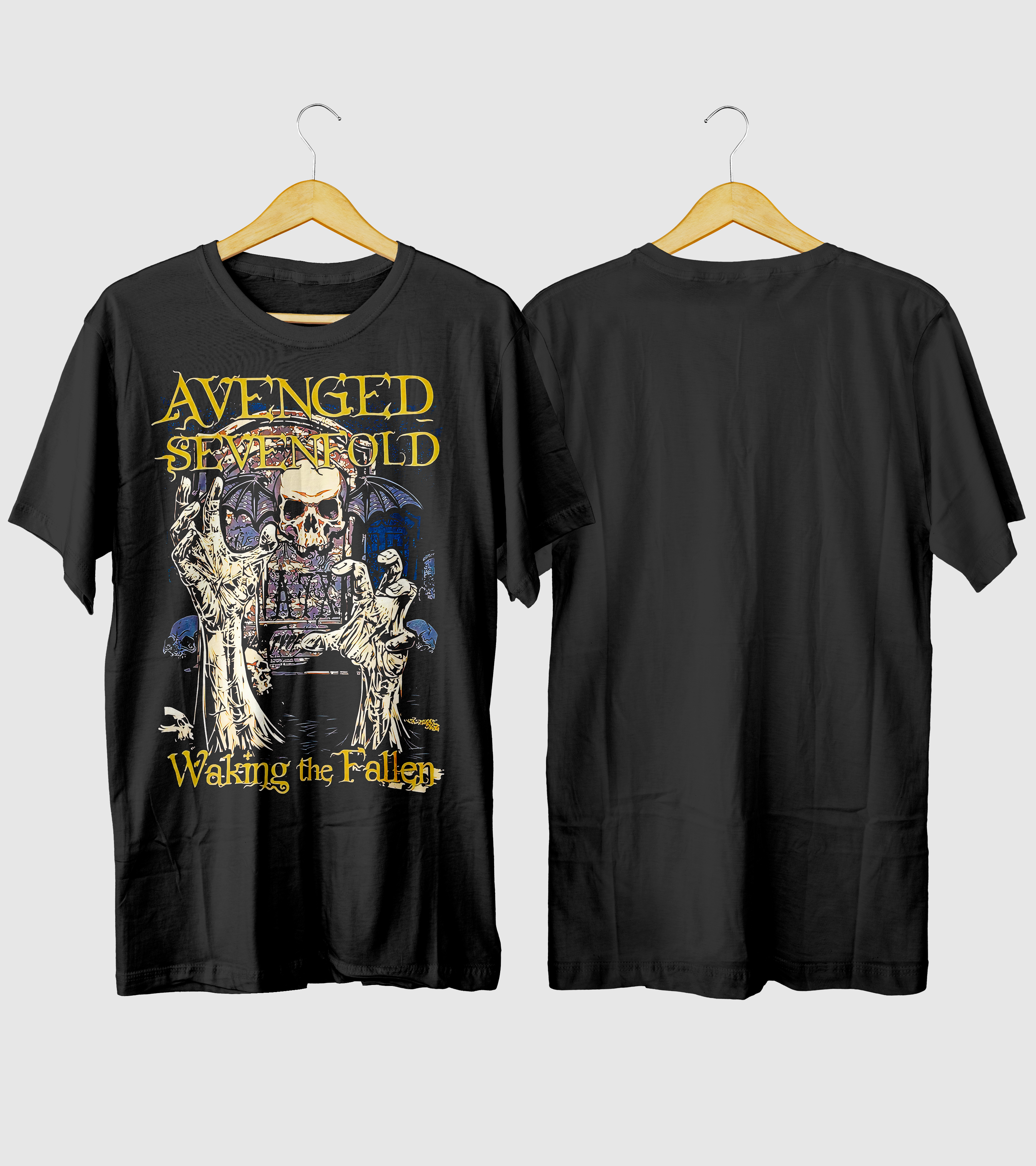 Polera Avenged Sevenfold Retro Manos