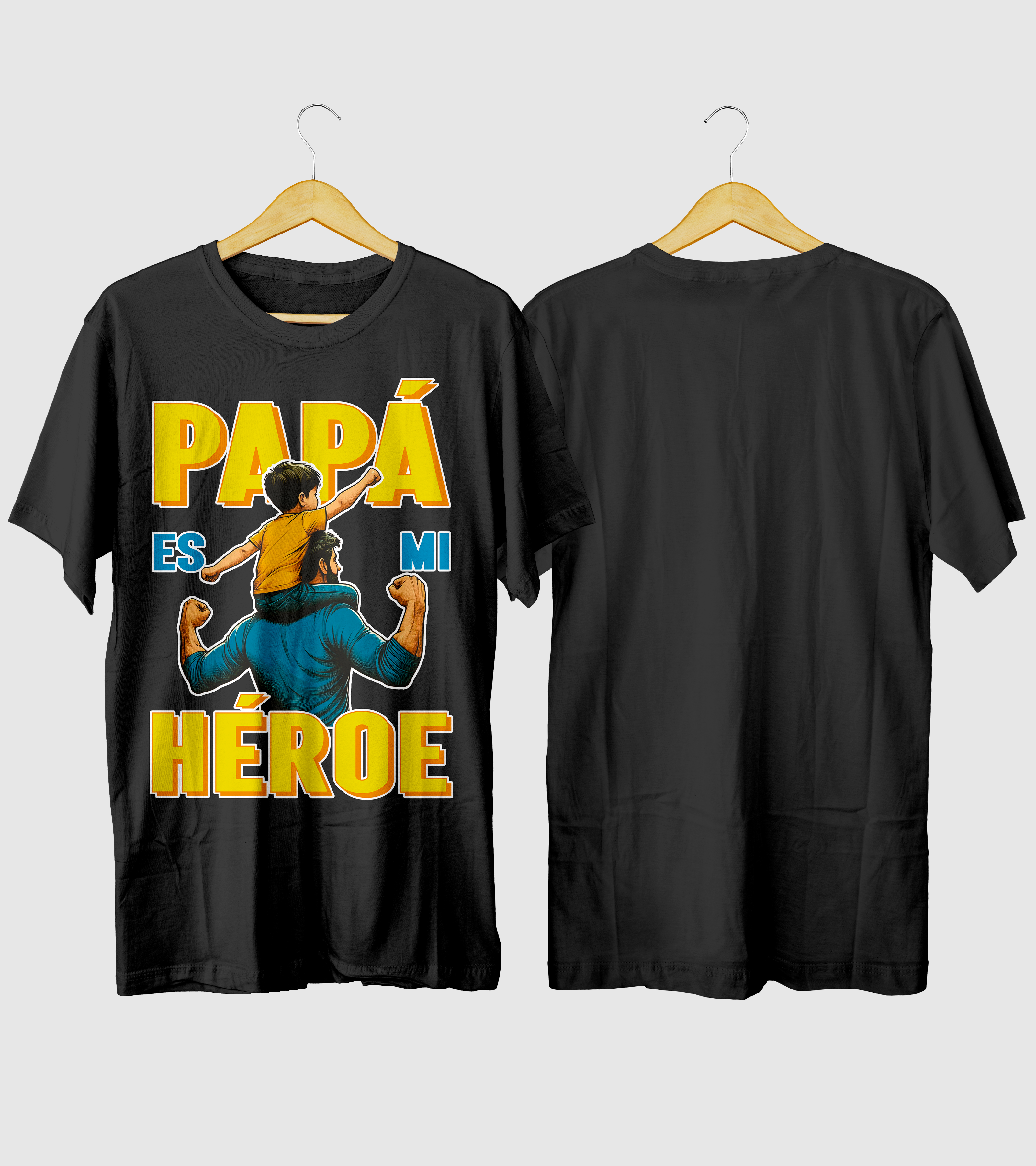 Polera Papá Es Mi Héroe Dia Del Padre