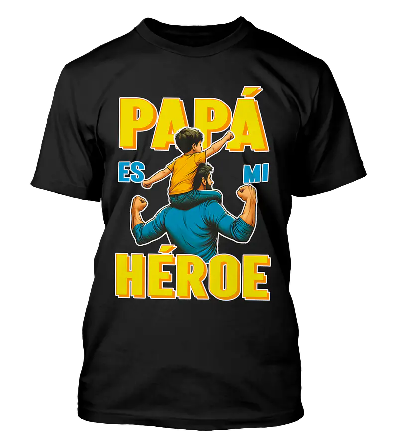 Polera Papá Es Mi Héroe Dia Del Padre