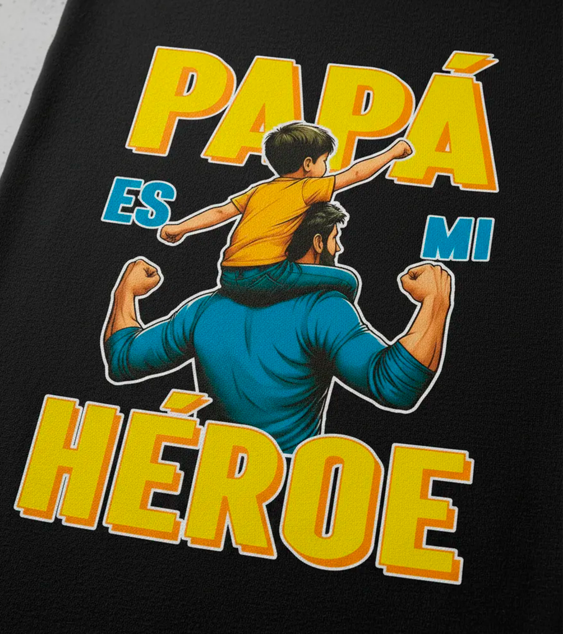 Polera Papá Es Mi Héroe Dia Del Padre