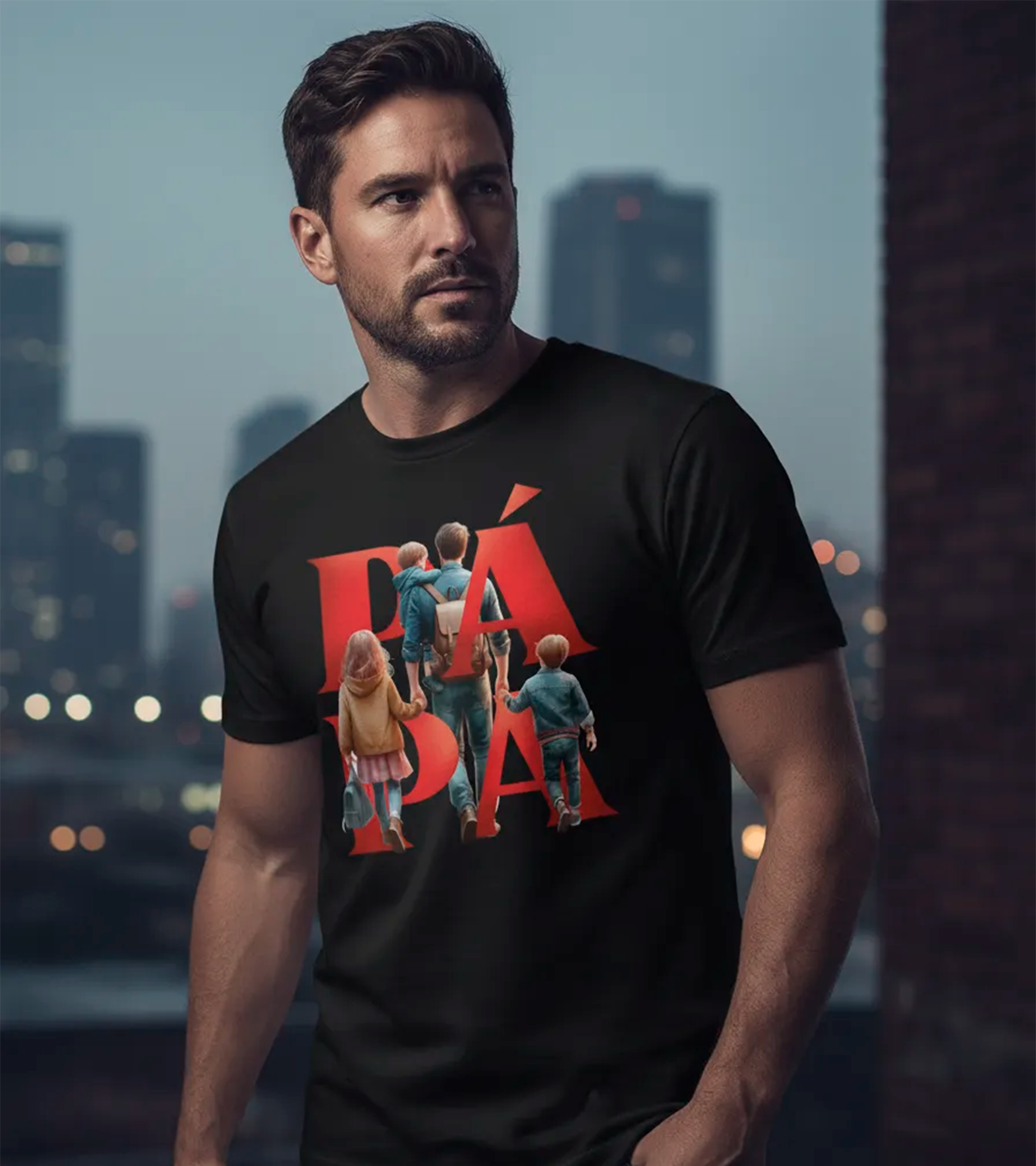 Polera Papá Familia - Dia Del Padre
