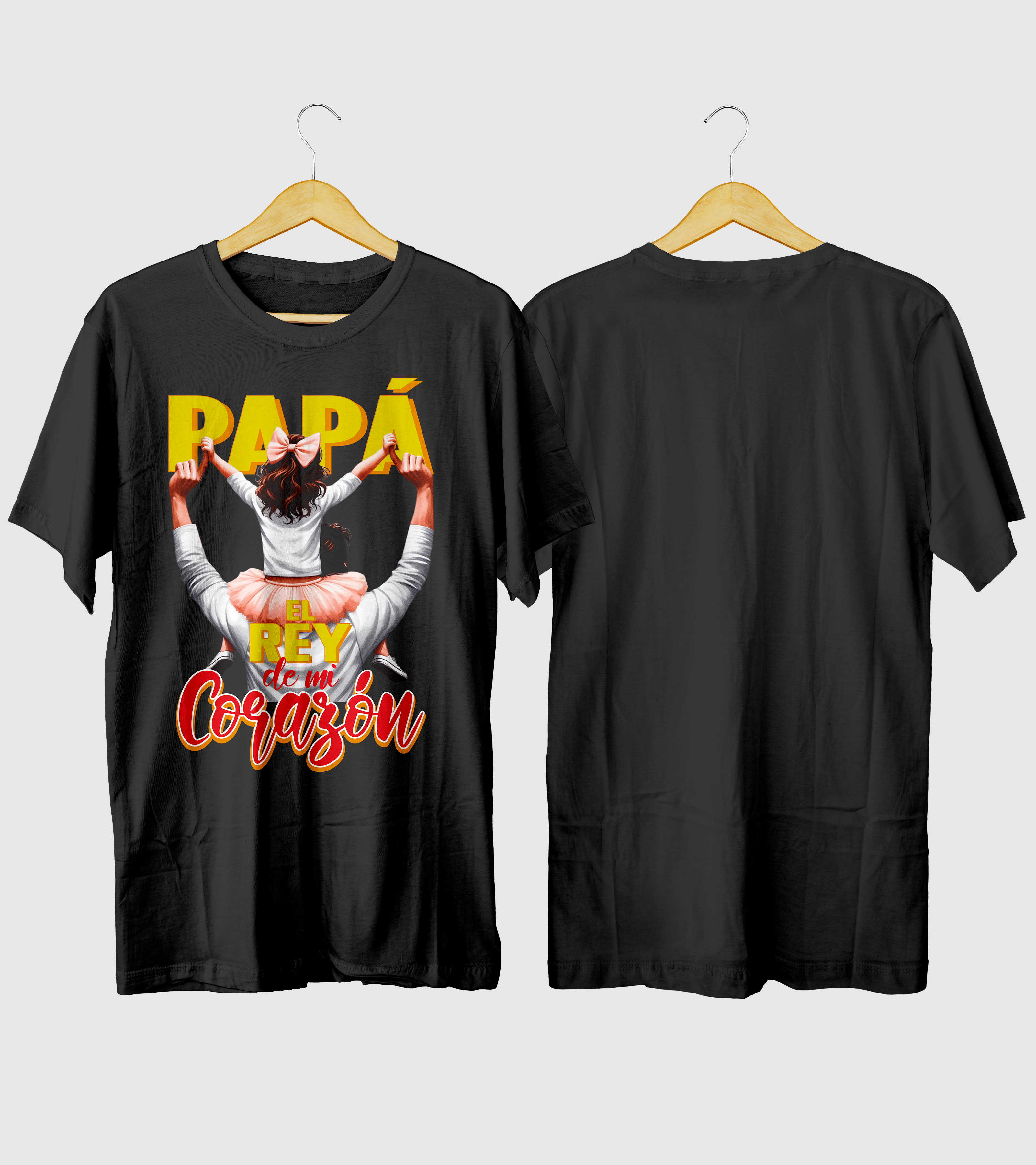 Polera Papá Rey De Mi Corazón - Dia Del Padre