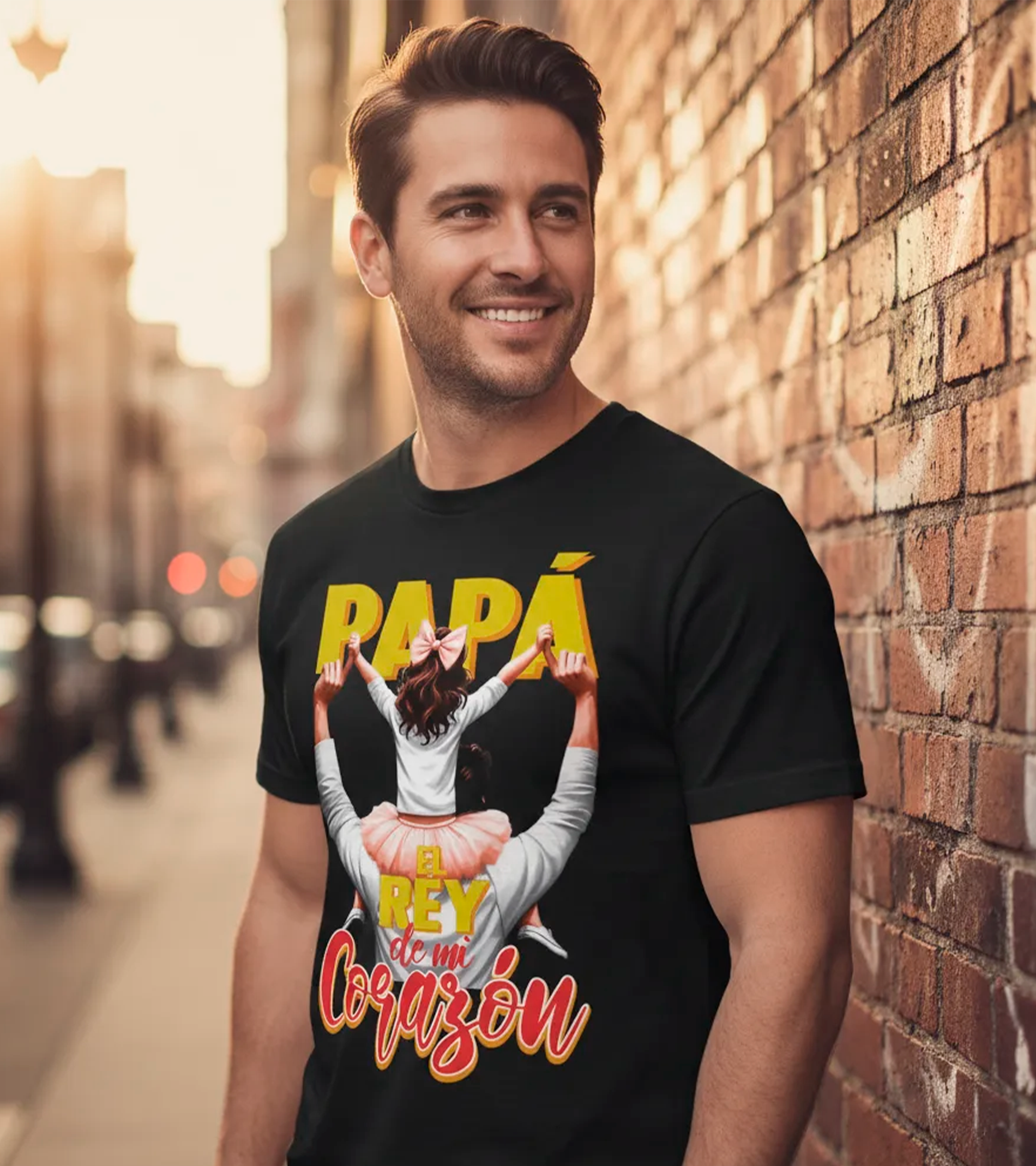 Polera Papá Rey De Mi Corazón - Dia Del Padre