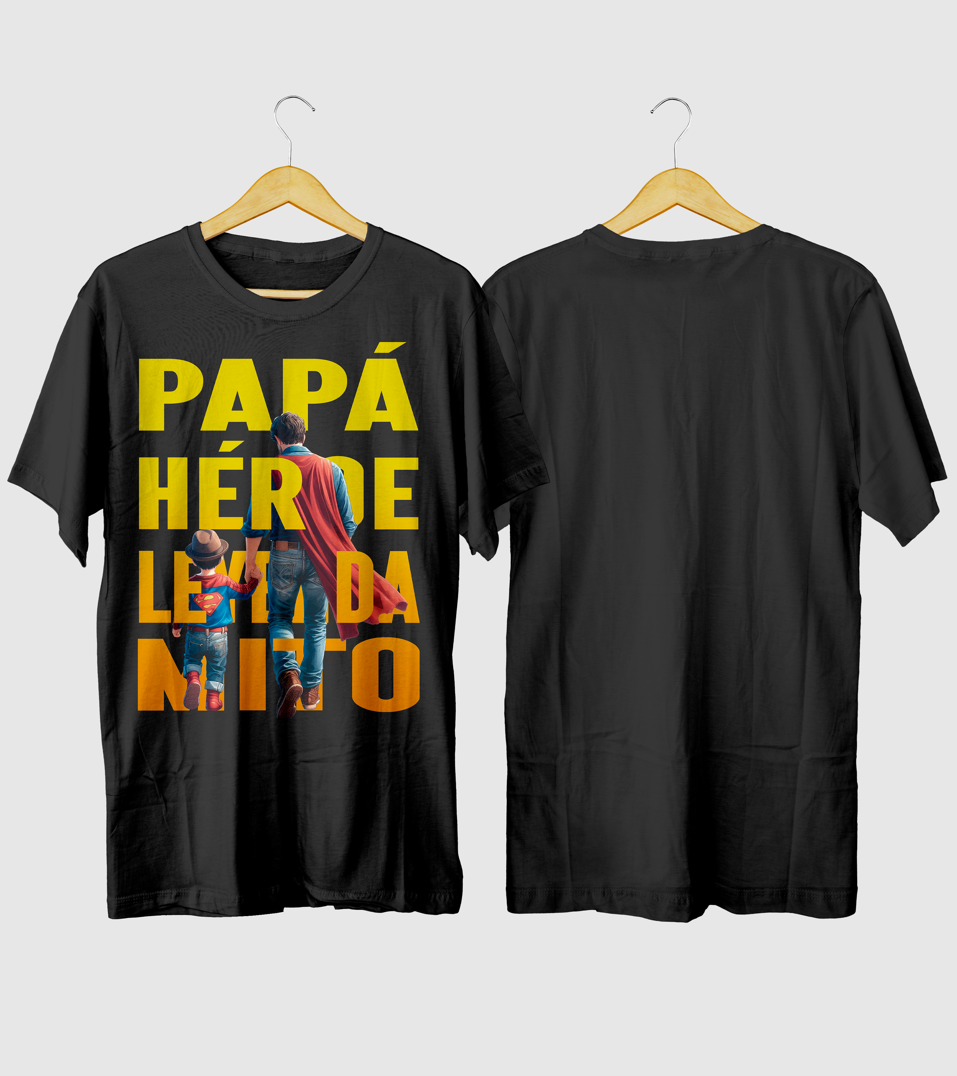 Polera Papá Héroe Leyenda - Dia Del Padre