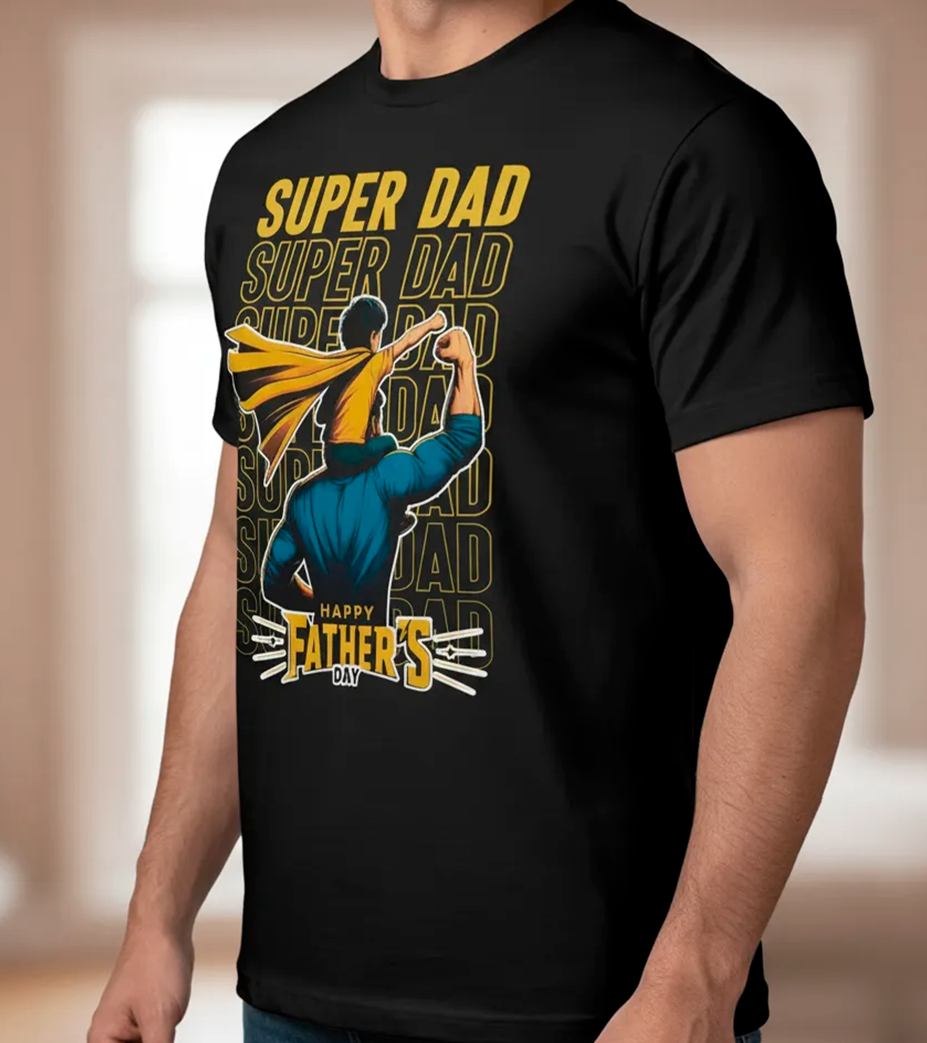 Polera Super Dad - Dia Del Padre