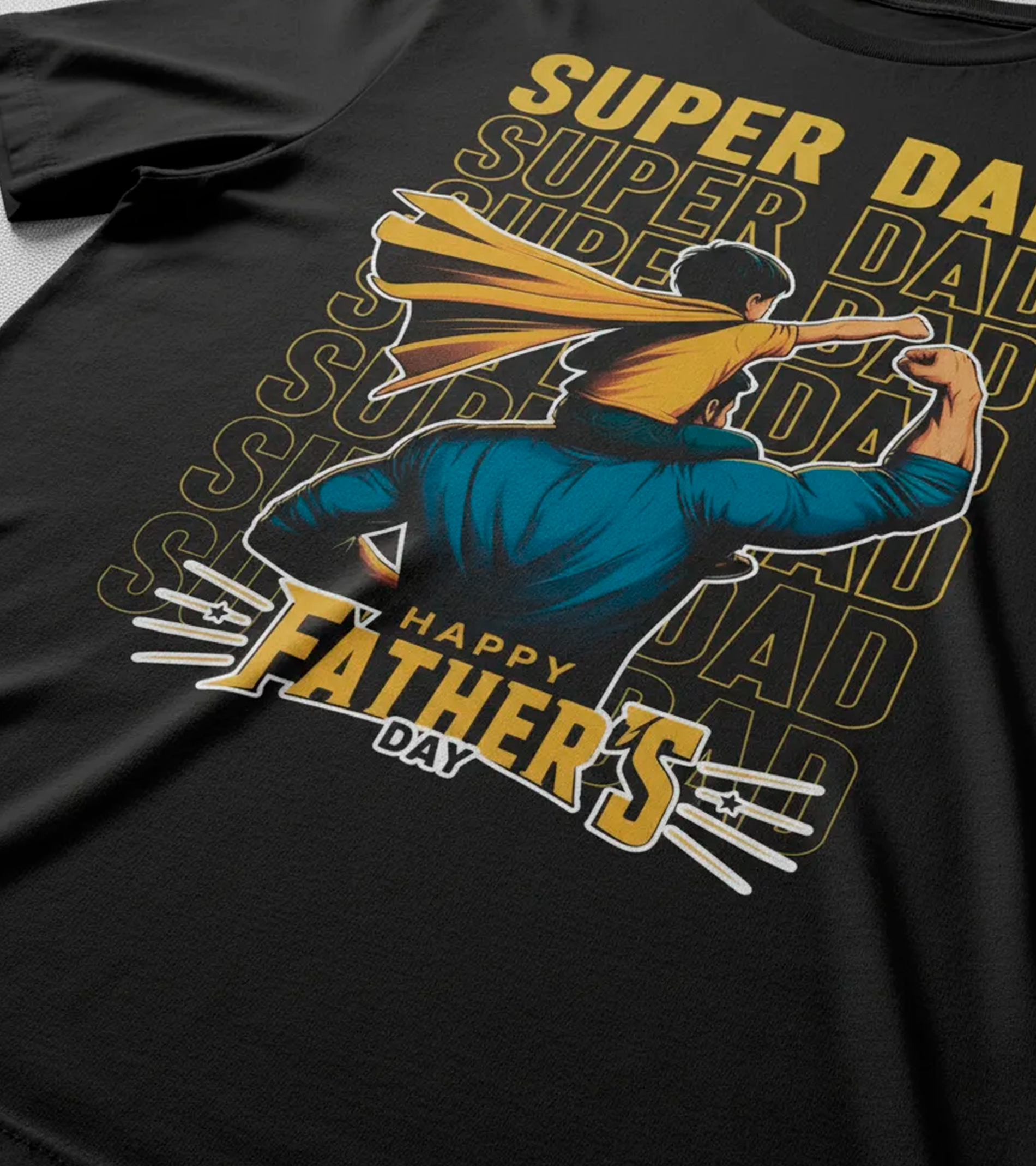 Polera Super Dad - Dia Del Padre