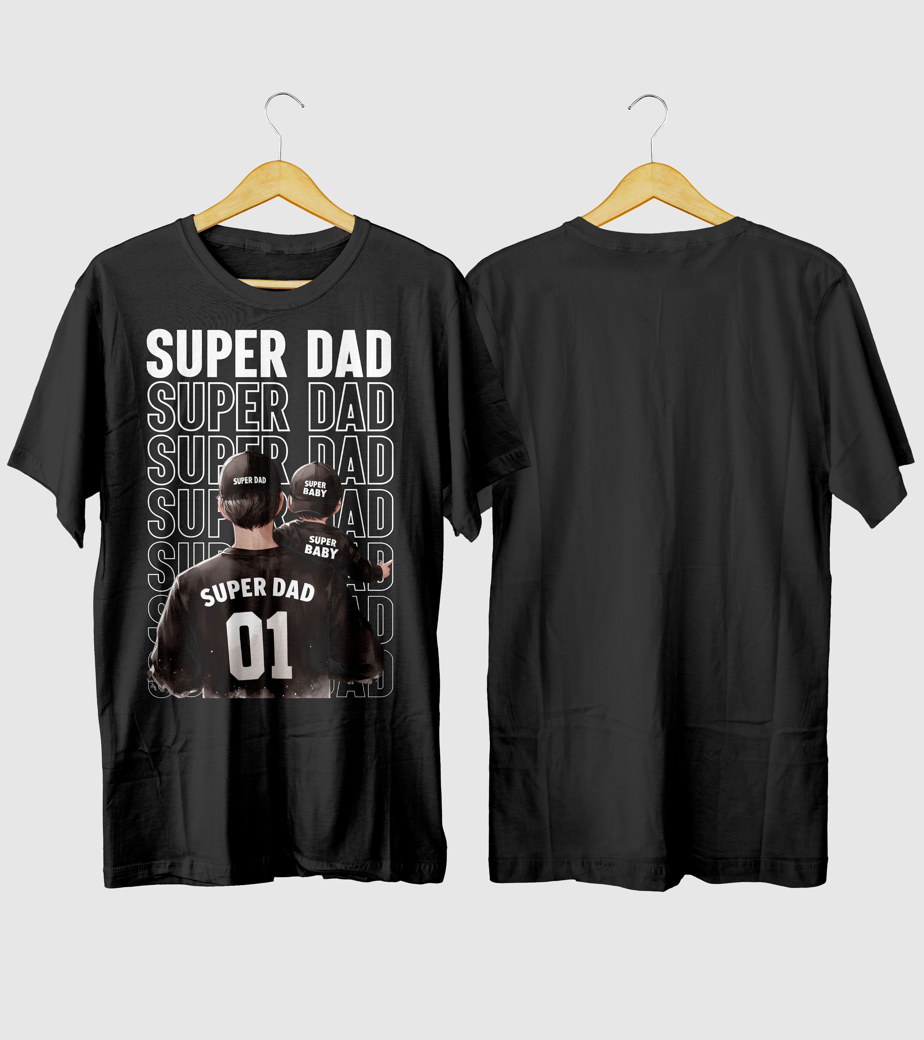 Polera Super Dad Baby - Dia Del Padre