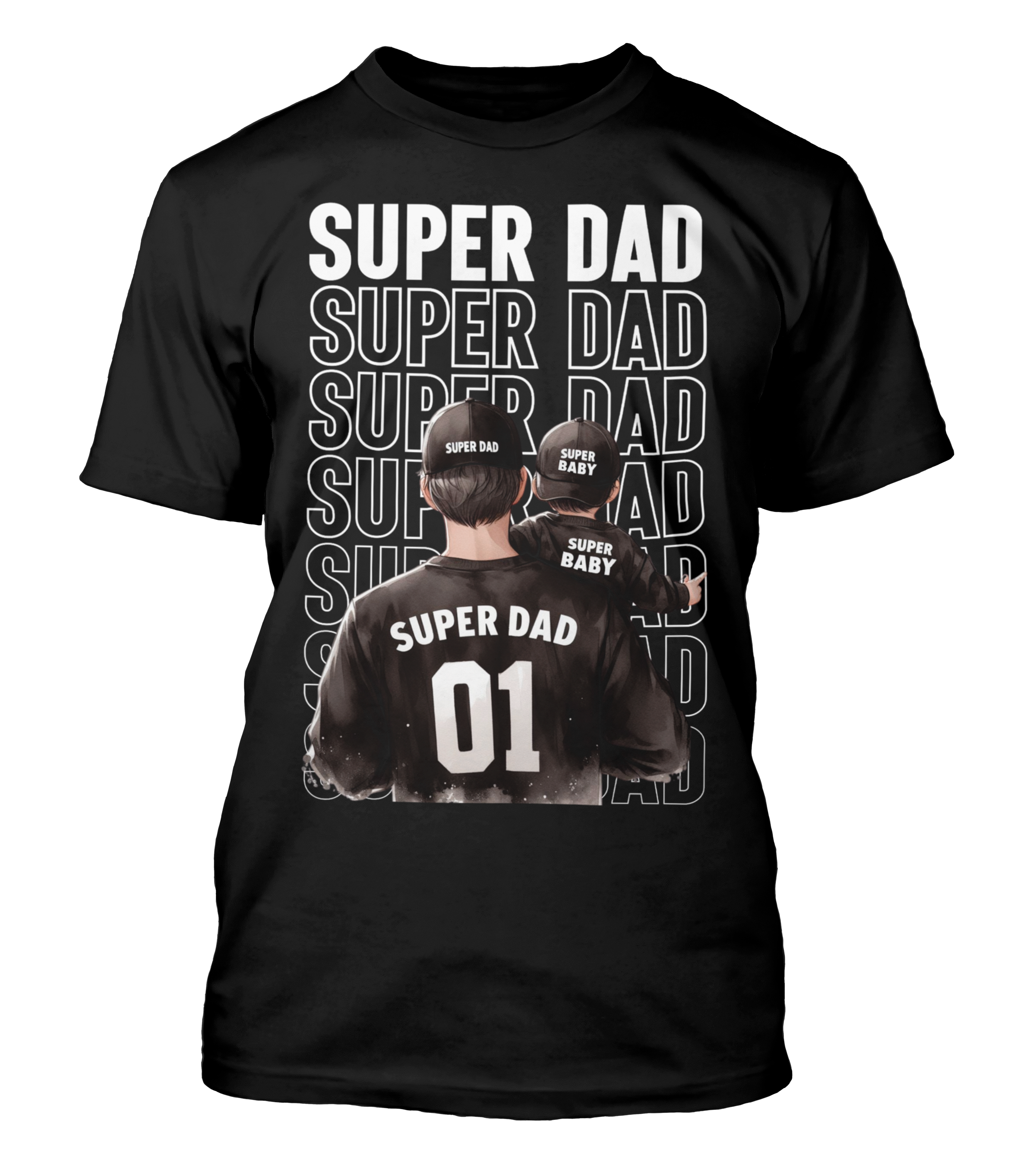 Polera Super Dad Baby - Dia Del Padre