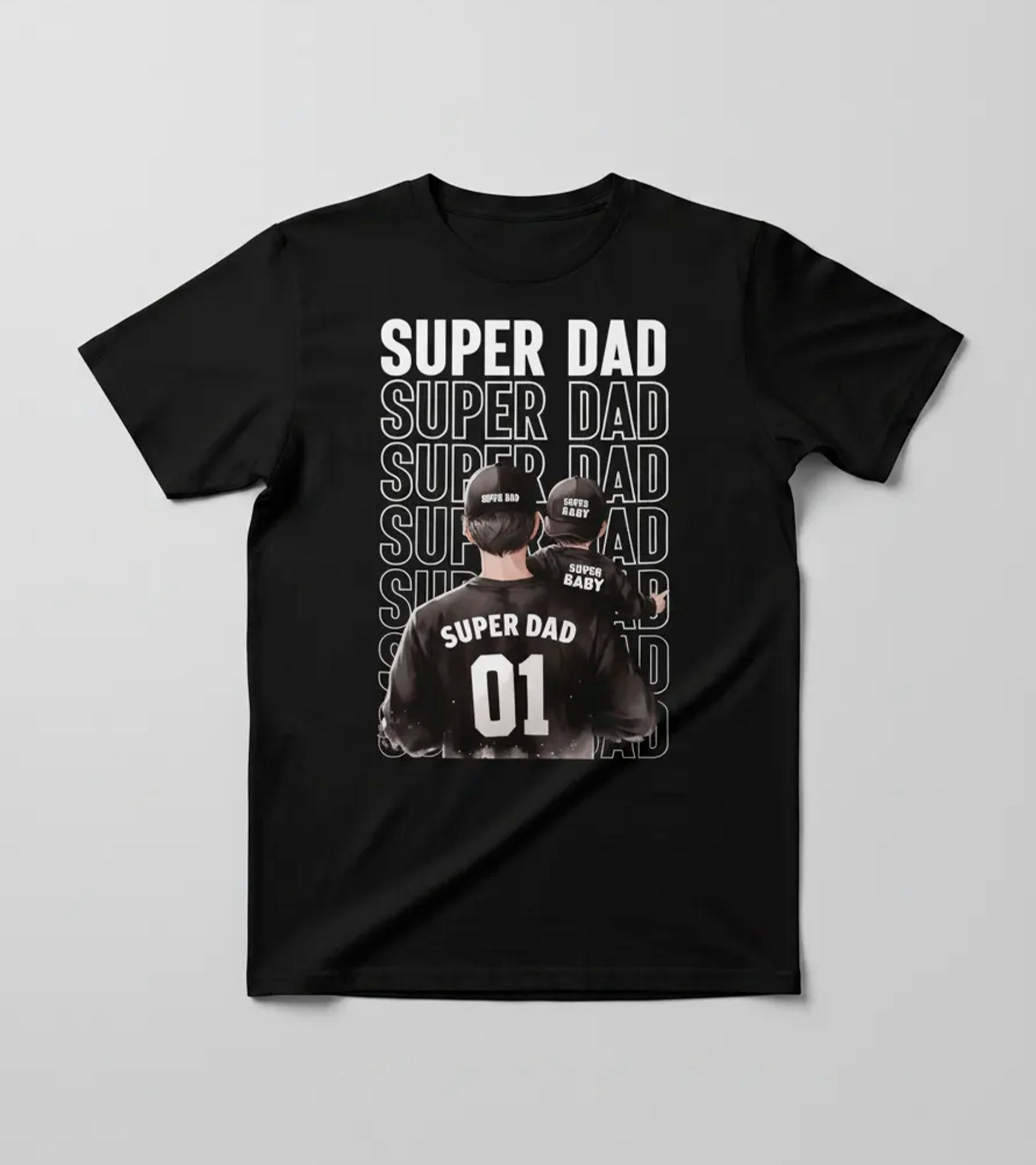 Polera Super Dad Baby - Dia Del Padre