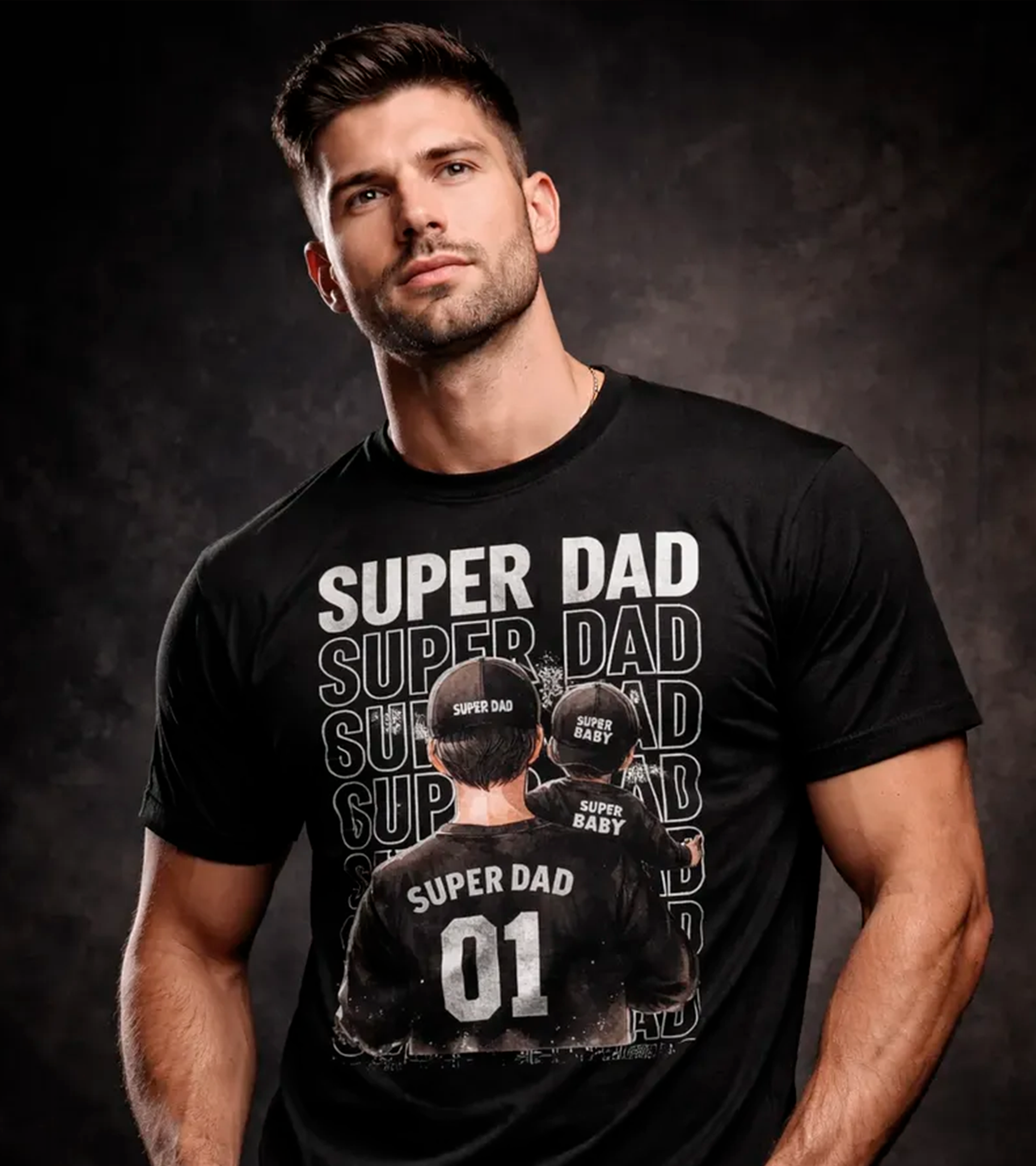 Polera Super Dad Baby - Dia Del Padre
