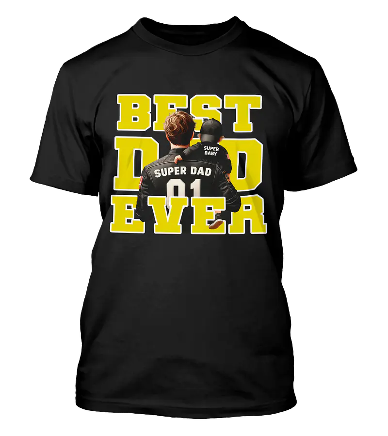 Polera Best Dad Ever - Dia Del Padre