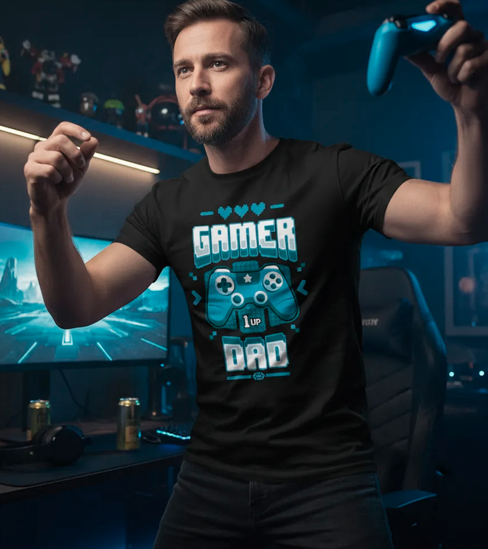 Polera Gamer Dad - Dia Del Padre