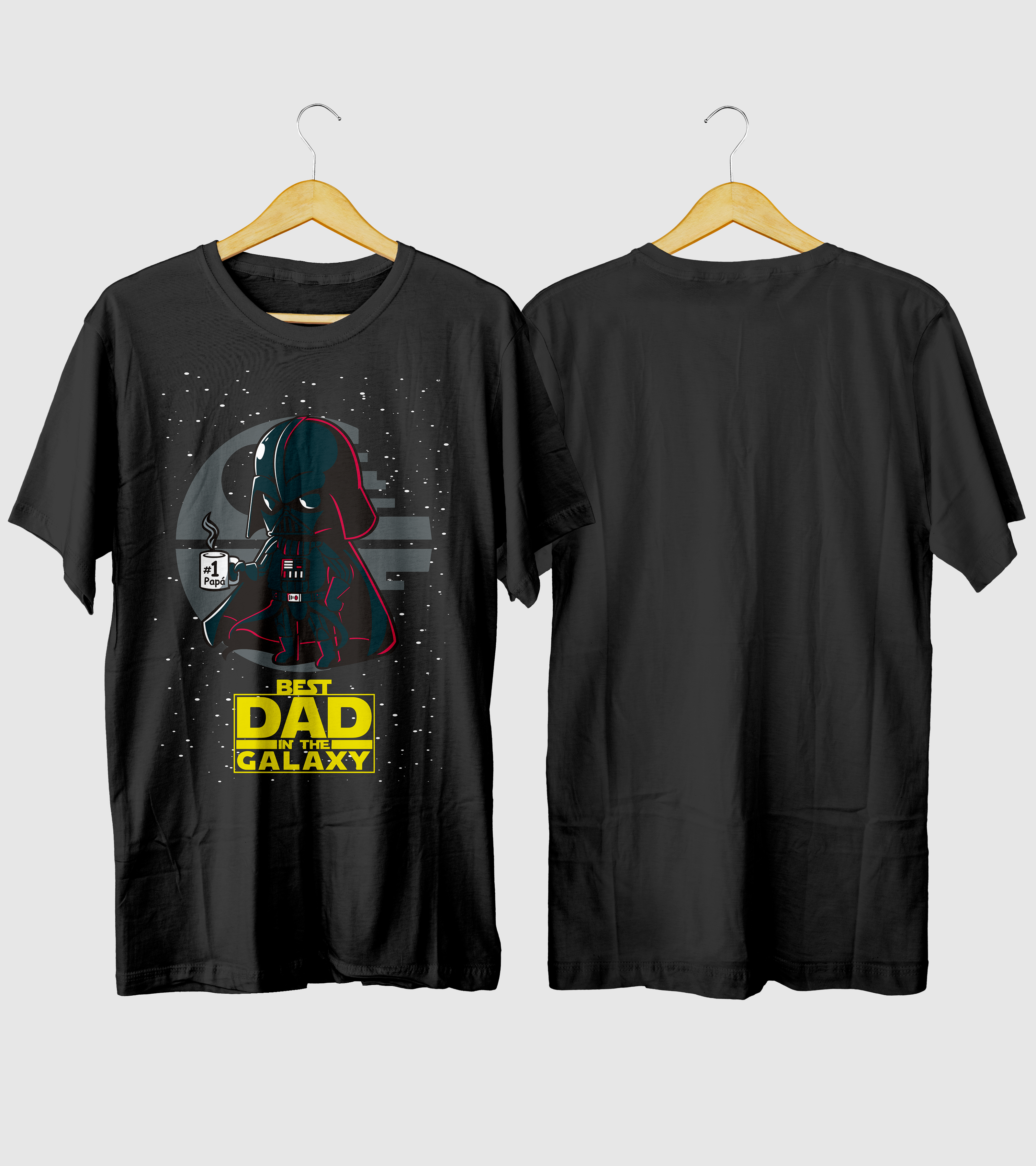 Polera Best Dad Galaxy - Dia Del Padre
