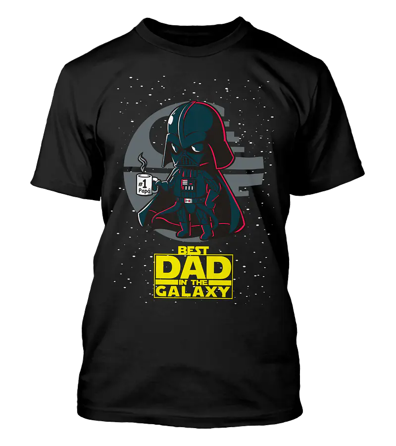 Polera Best Dad Galaxy - Dia Del Padre