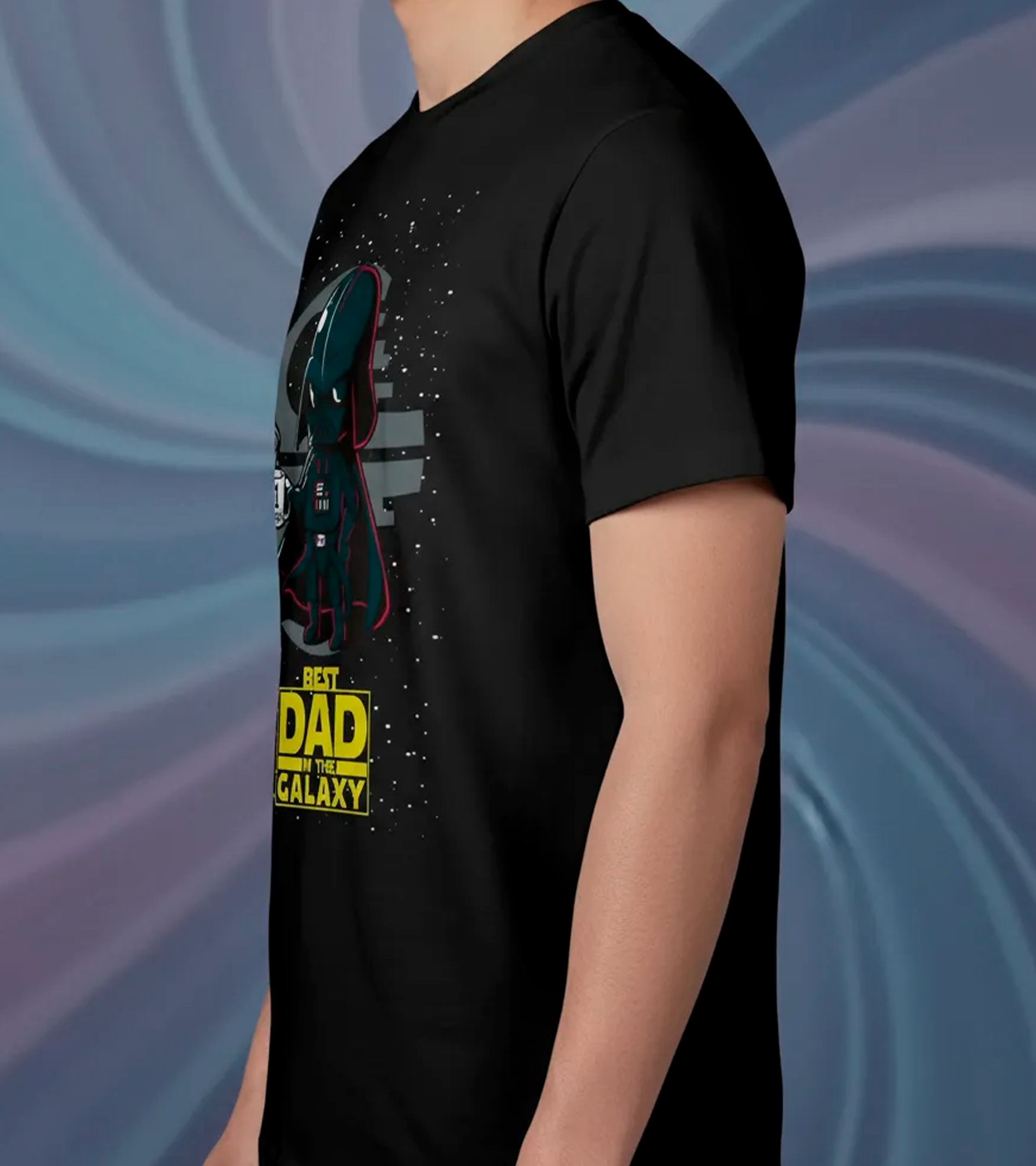 Polera Best Dad Galaxy - Dia Del Padre