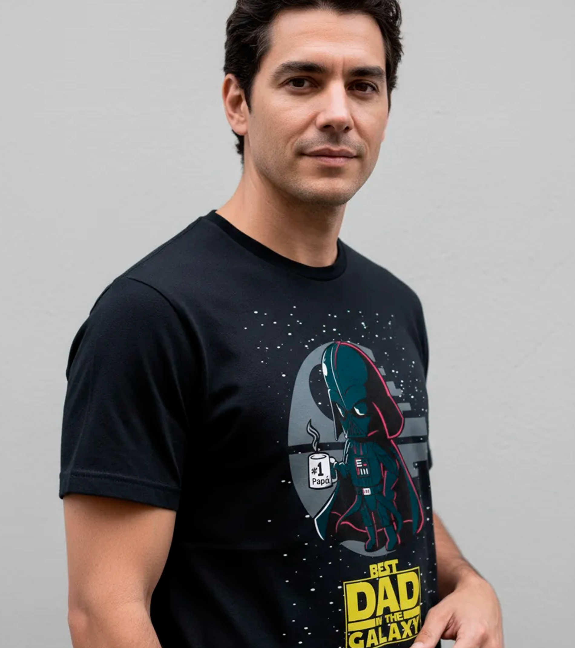 Polera Best Dad Galaxy - Dia Del Padre