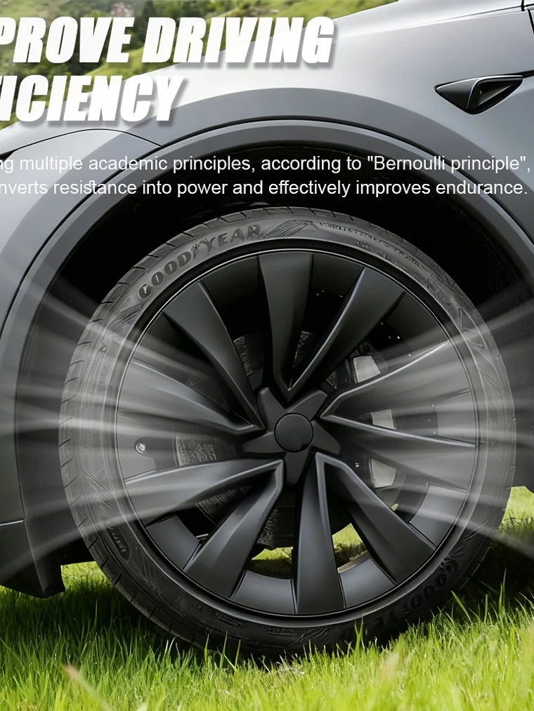 4PCS Hub Caps for Tesla Model Y Juniper 20-Inch Wheel Covers 4