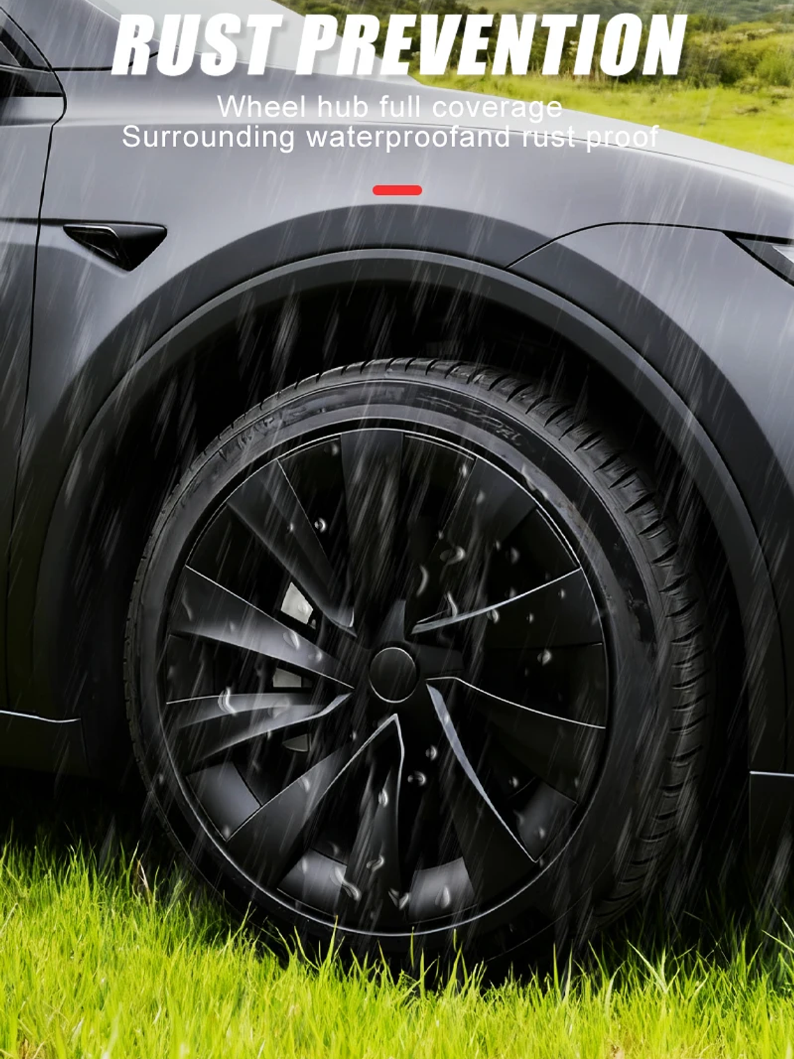 4PCS Hub Caps for Tesla Model Y Juniper 20-Inch Wheel Covers 15