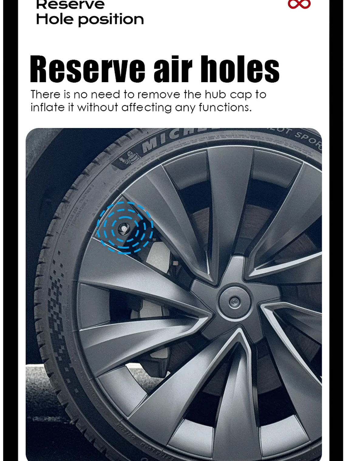 4PCS Hub Caps for Tesla Model Y Juniper 20-Inch Wheel Covers 20