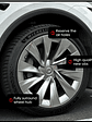 4PCS Hub Caps for Tesla Model Y Juniper 20-Inch Wheel Covers - thumbnail 21