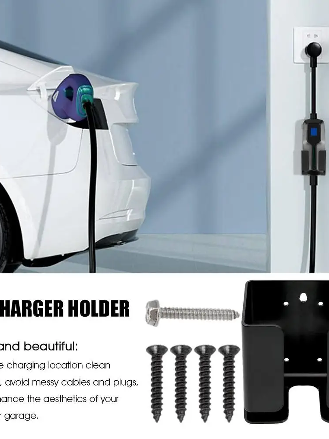 EV Charger Box Holder For New Energy Electric Car Charger Plug 1