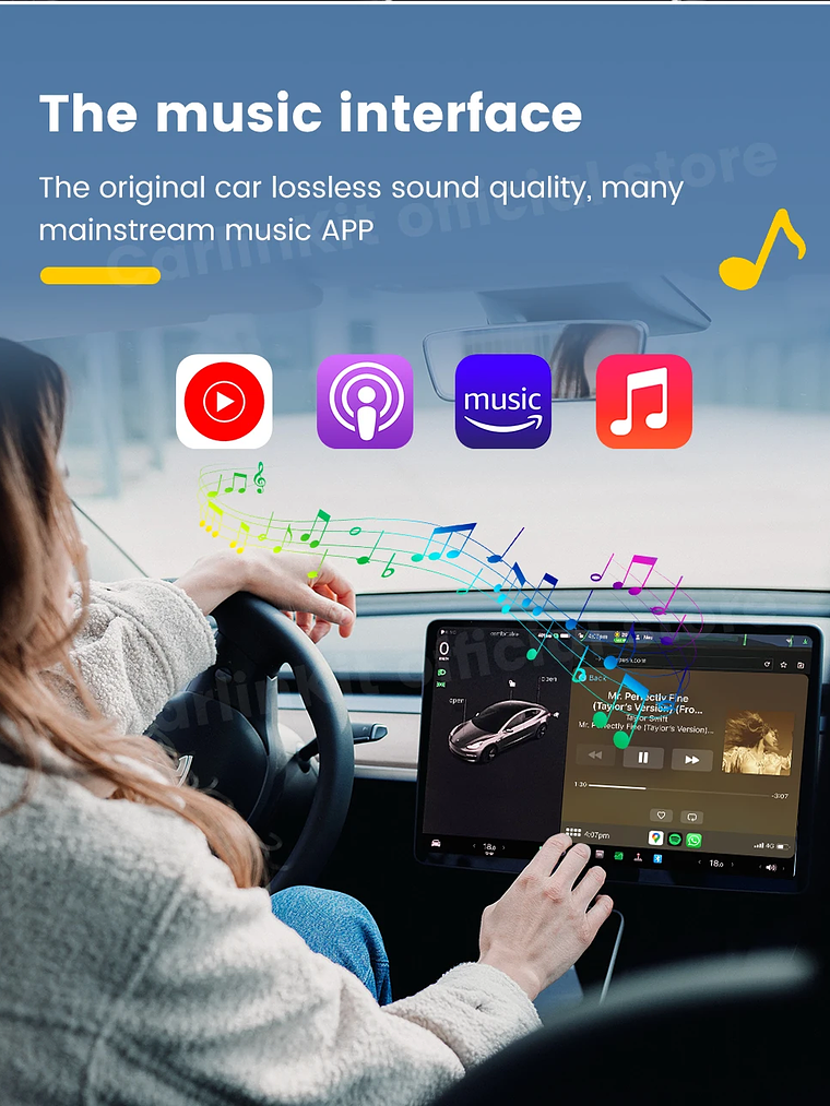 CarlinKit Wireless CarPlay Android Auto For Tesla Model 3 Model X Y Model S 18