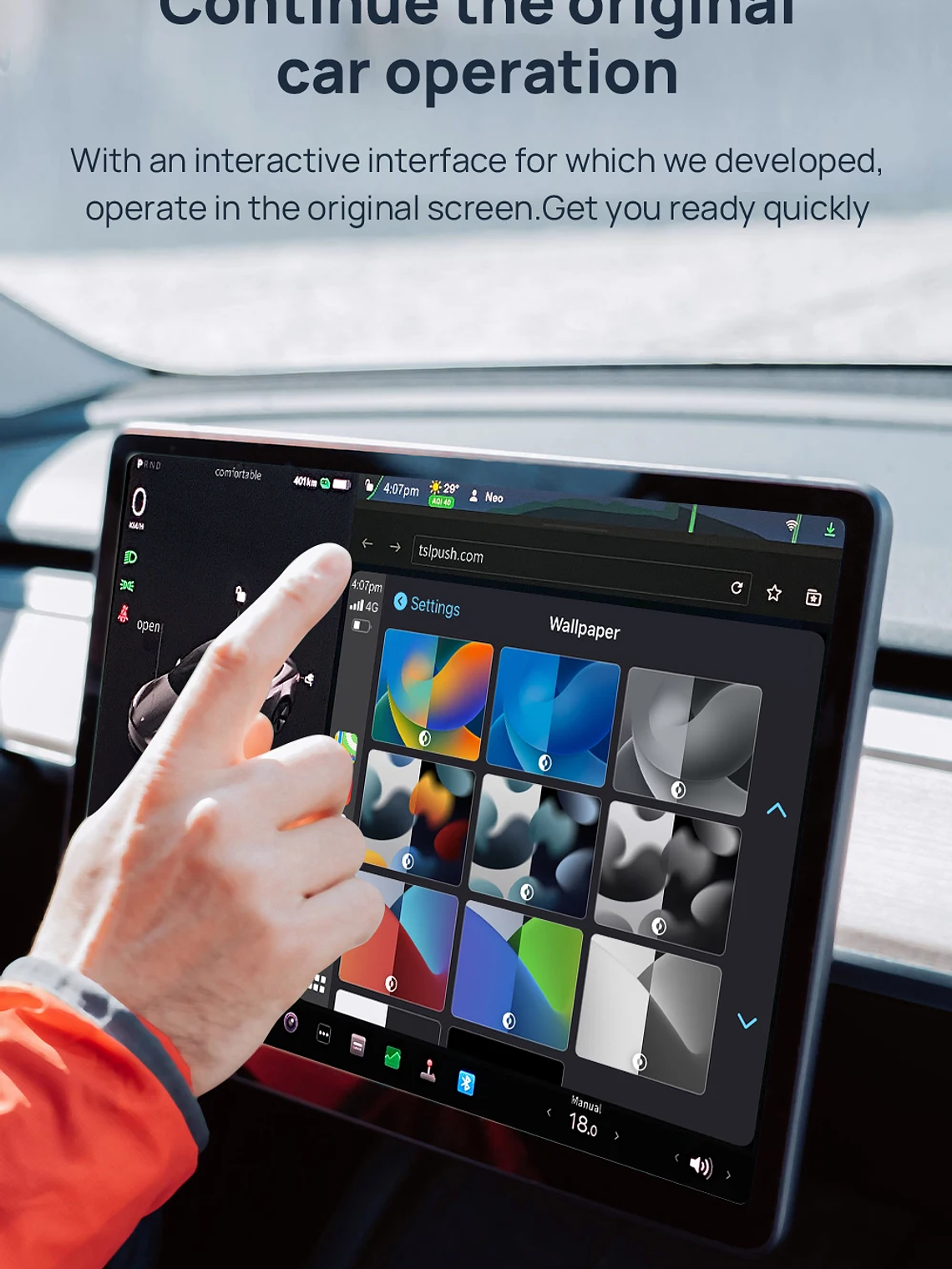 CarlinKit Wireless CarPlay Android Auto For Tesla Model 3 Model X Y Model S 19