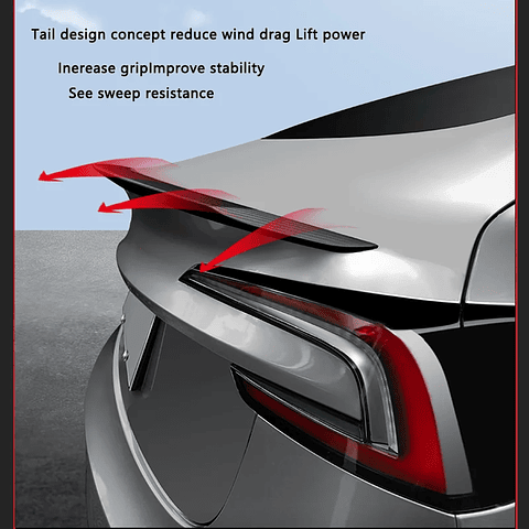 Model Y Juniper Spoiler for Tesla Model 3 Highland Real Carbon Fiber