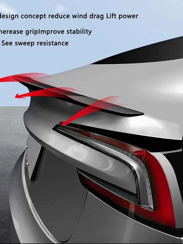 Model Y Juniper Spoiler for Tesla Model 3 Highland Real Carbon Fiber 2