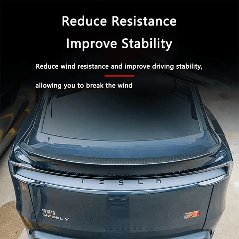 Model Y Juniper Spoiler for Tesla Model 3 Highland Real Carbon Fiber