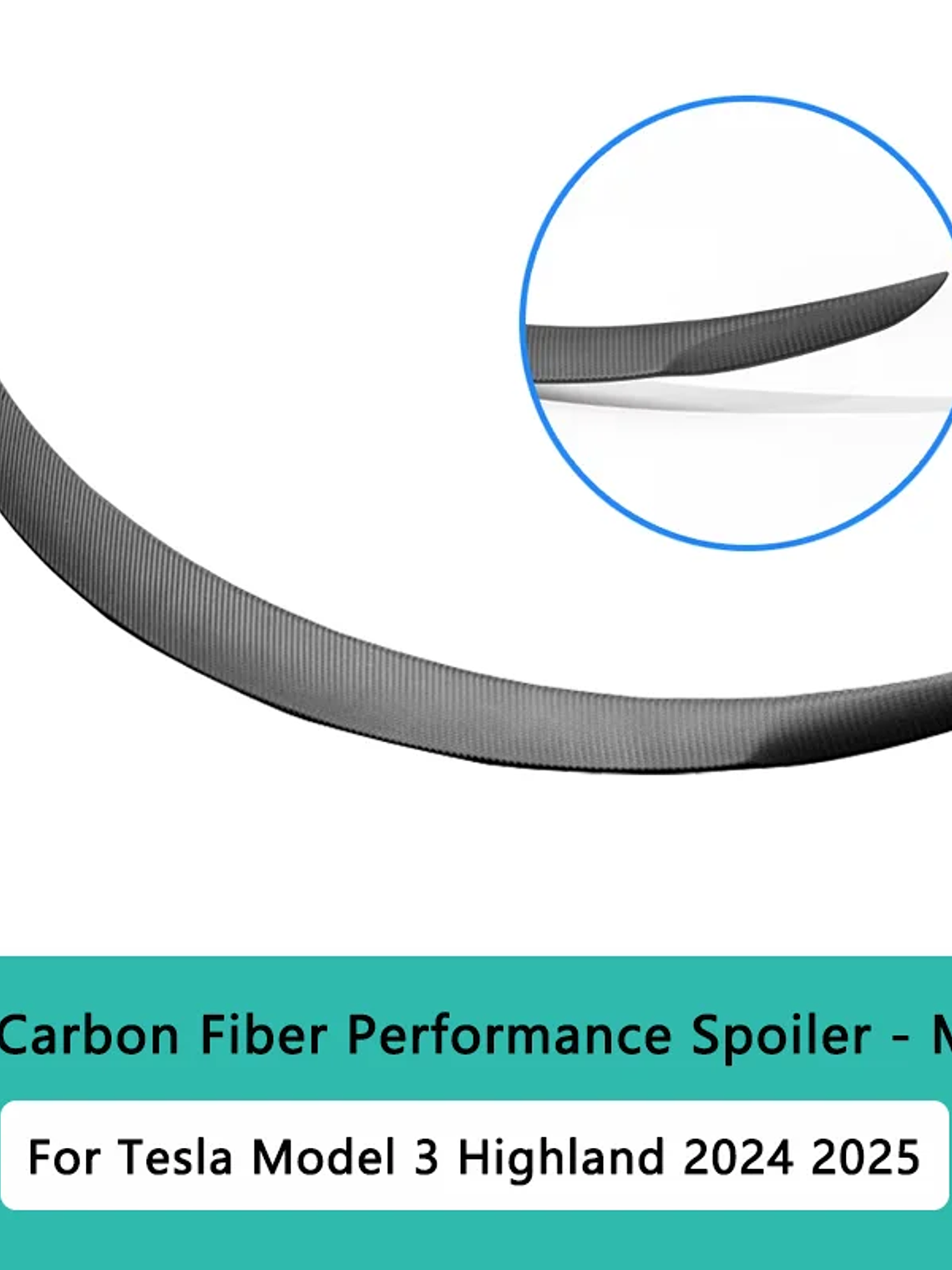 Model Y Juniper Spoiler for Tesla Model 3 Highland Real Carbon Fiber 7