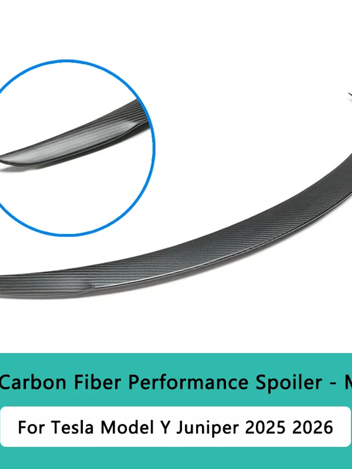 Model Y Juniper Spoiler for Tesla Model 3 Highland Real Carbon Fiber 9