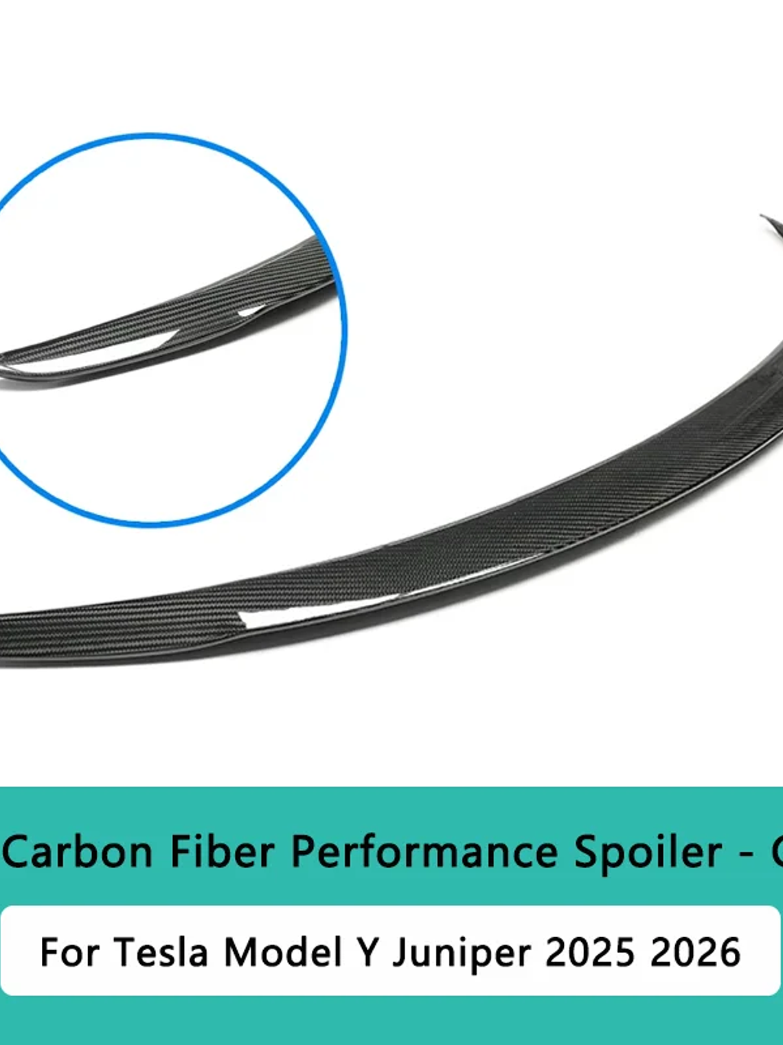 Model Y Juniper Spoiler for Tesla Model 3 Highland Real Carbon Fiber 10
