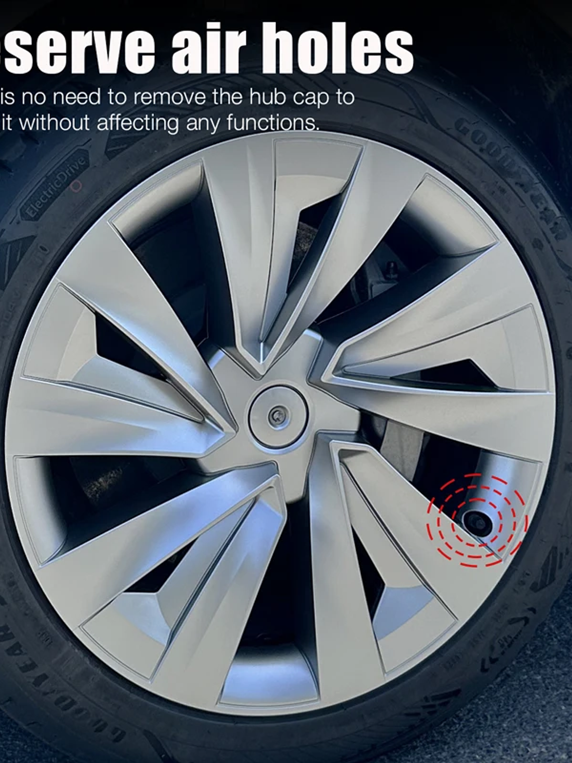 4PCS Hub Cap for Tesla Model Y Juniper 19 Inch Performance Crossflow 1