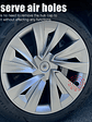 4PCS Hub Cap for Tesla Model Y Juniper 19 Inch Performance Crossflow - thumbnail 1