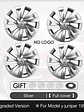 4PCS Hub Cap for Tesla Model Y Juniper 19 Inch Performance Crossflow - thumbnail 8