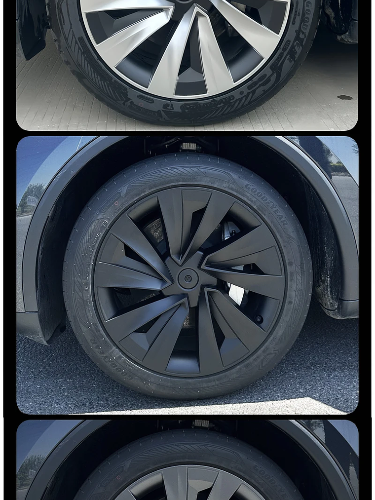 4PCS Hub Cap for Tesla Model Y Juniper 19 Inch Performance Crossflow 18