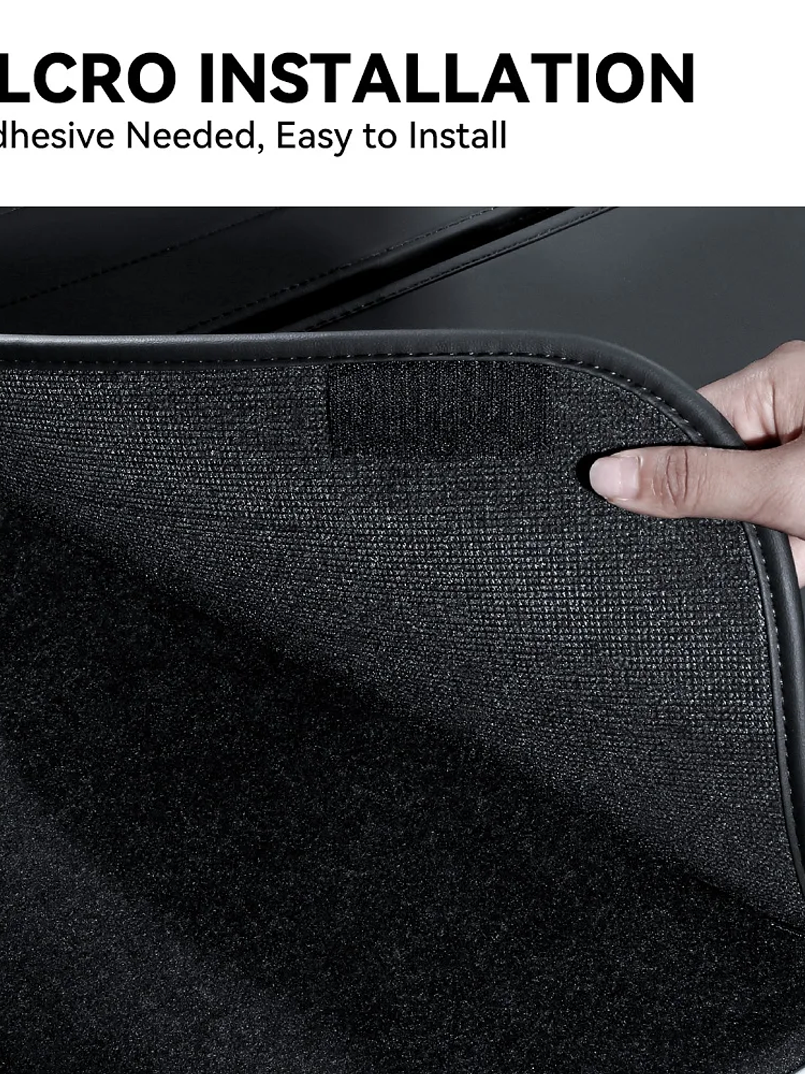 YZ For Tesla Model Y Rear Leather Seat Backrest Protective Pad Trunk Mat 5