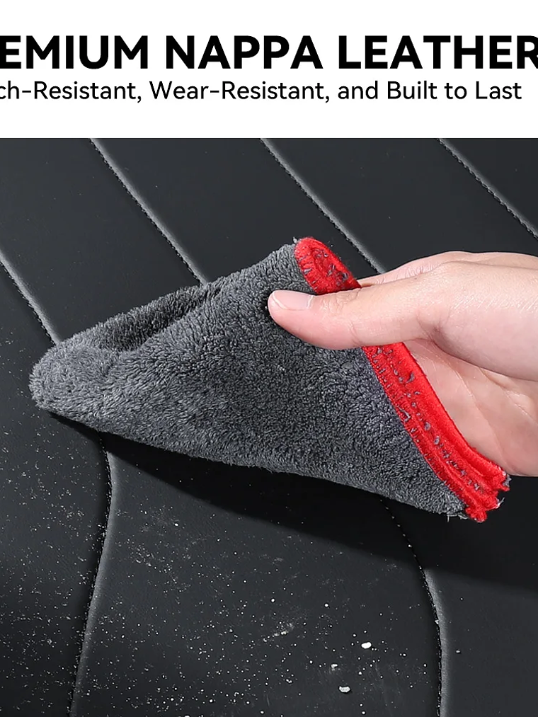 YZ For Tesla Model Y Rear Leather Seat Backrest Protective Pad Trunk Mat 7