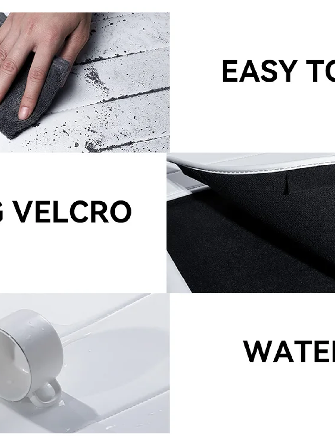 YZ For Tesla Model Y Rear Leather Seat Backrest Protective Pad Trunk Mat 10