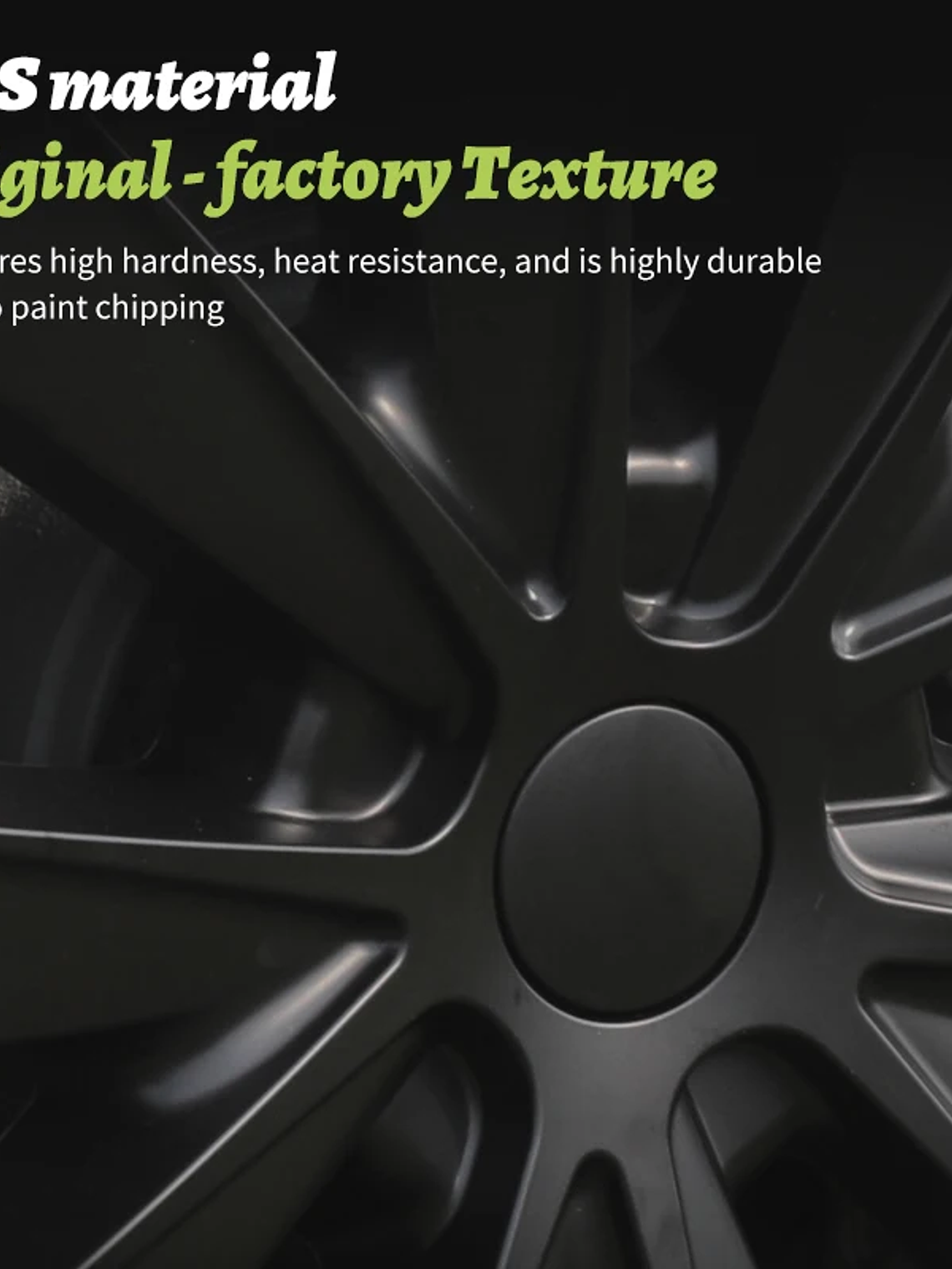 4PCS for Model 3 (2017-2023) 18 Inch Blade Wheel Cover Hubcaps Whirl Cap 5