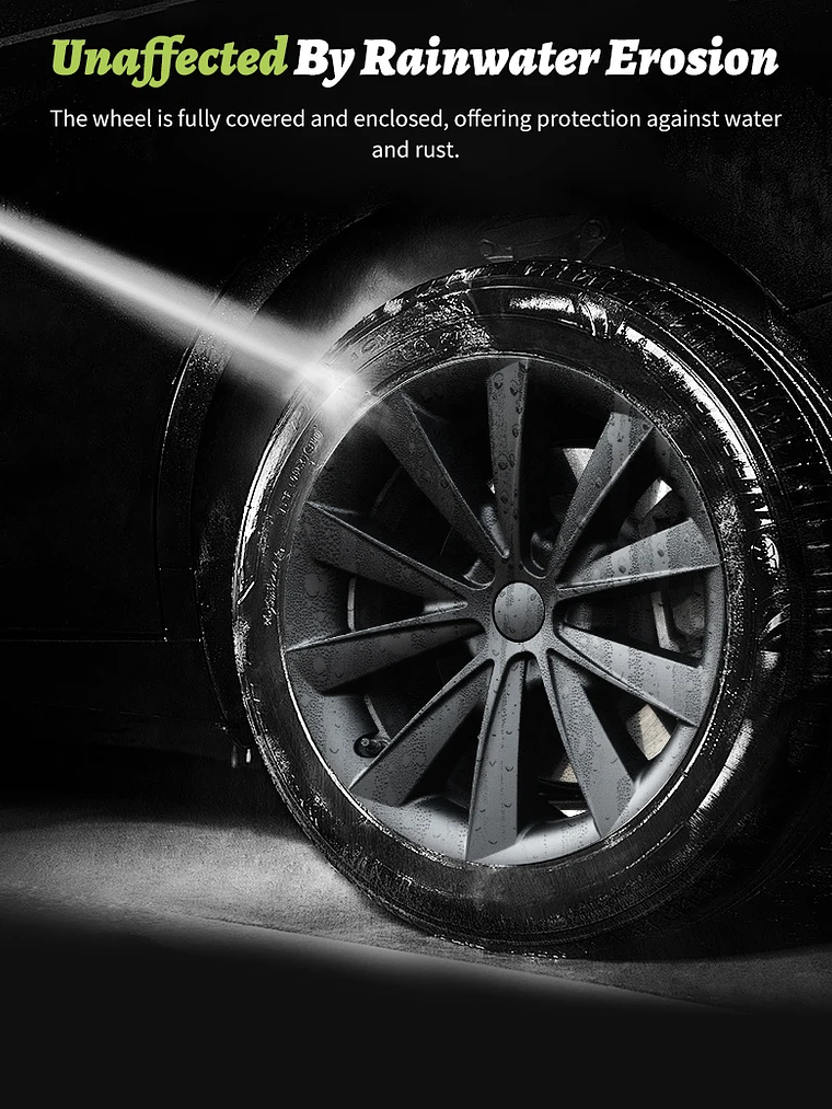 4PCS for Model 3 (2017-2023) 18 Inch Blade Wheel Cover Hubcaps Whirl Cap 17