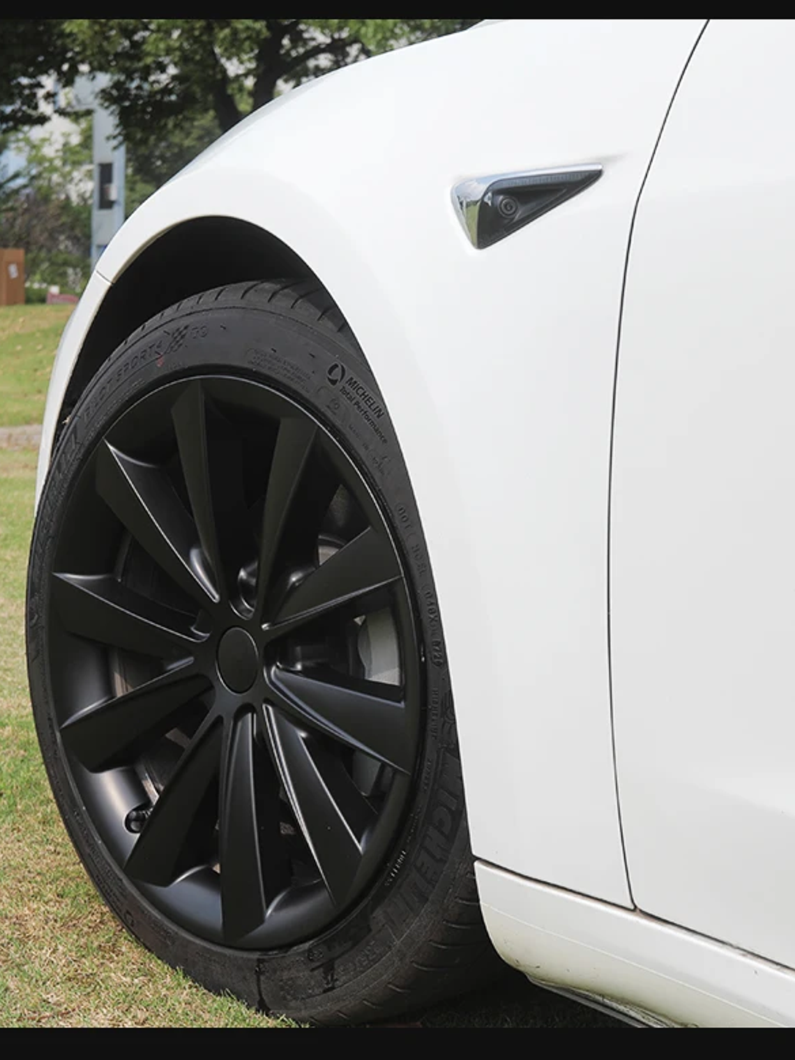 4PCS for Model 3 (2017-2023) 18 Inch Blade Wheel Cover Hubcaps Whirl Cap 24