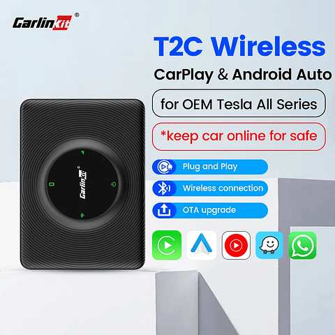 Carlinkit Wireless CarPlay Dongle Car Play Wireless Android Auto Adapter For Tesla