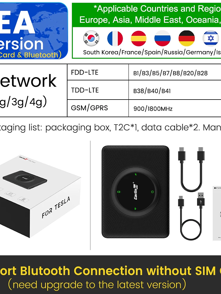 Carlinkit Wireless CarPlay Dongle Car Play Wireless Android Auto Adapter For Tesla 9